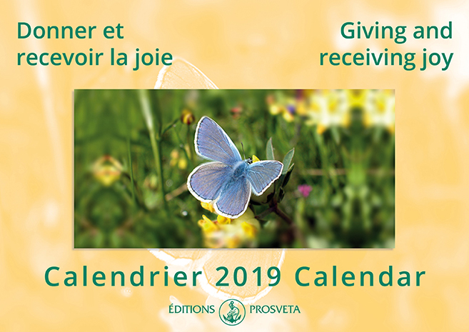 Calendar 2019: 'Giving and receiving joy'