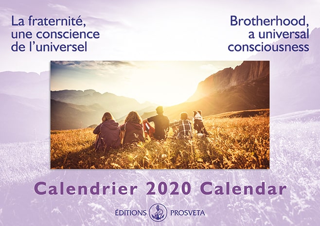 Calendrier 2020 : « La fraternité, une conscience de l’universel »